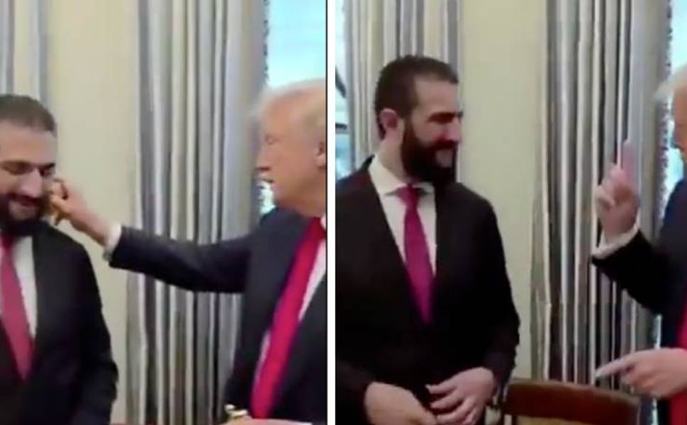 Trump önce parfüm sıktı, sonra "Kaç eşin var?" diye sordu