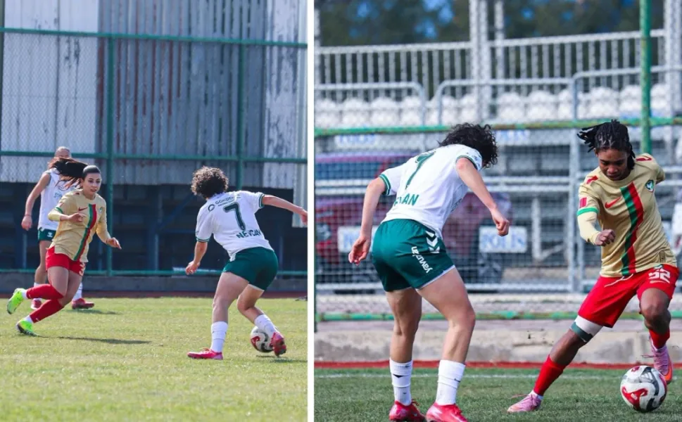 Amedsporlu kadınlar farka koştu