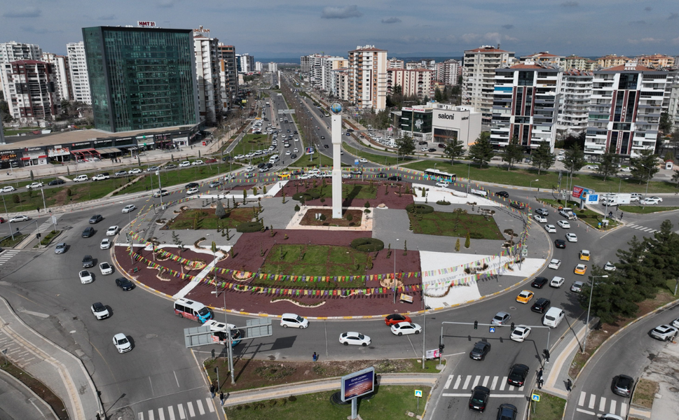 Diyarbakır’da Dünya Kavşağı yenilendi: Su tasarrufu sağlayacak