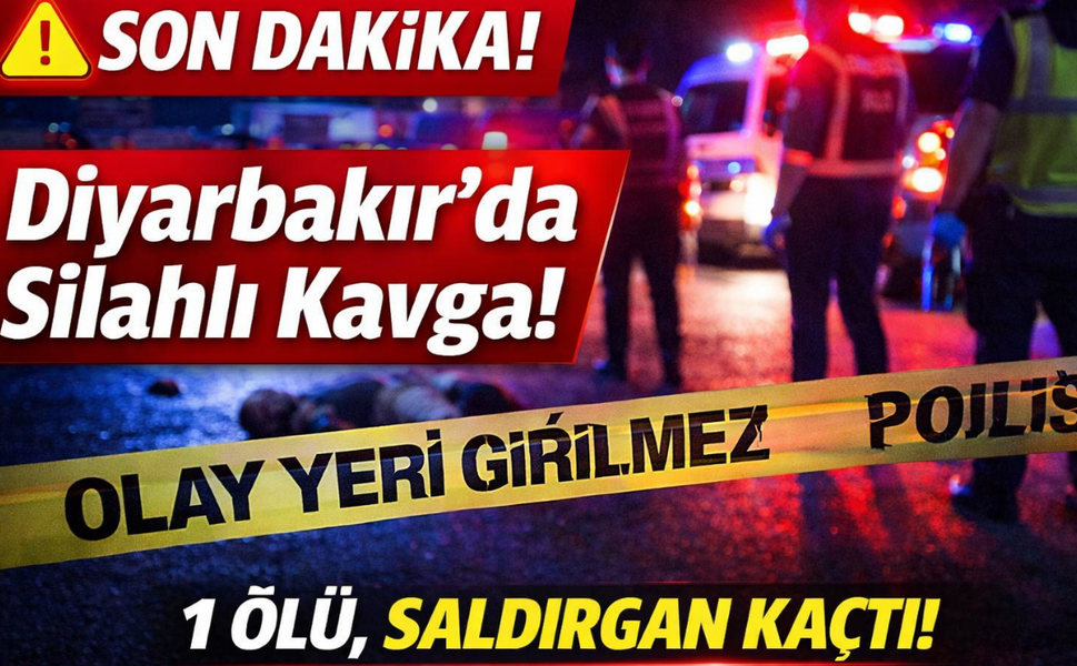 Diyarbakır’da silahlı saldırı! Kafasından vurulan kişi hayatını kaybetti