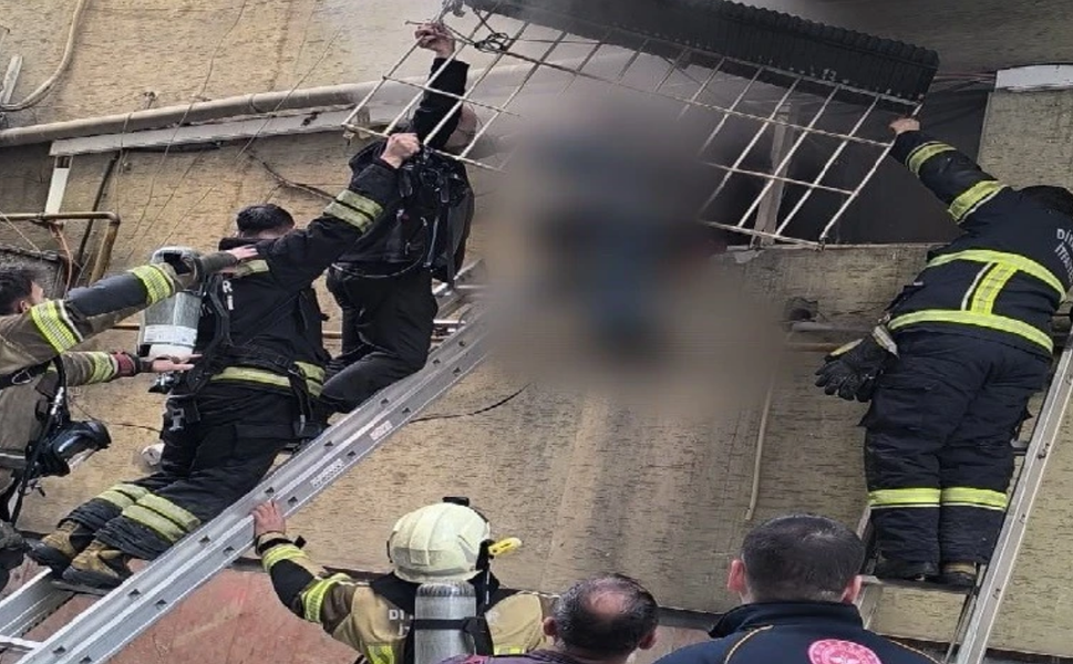 Diyarbakır’da faciadan dönüldü berber dükkanın'da yangın