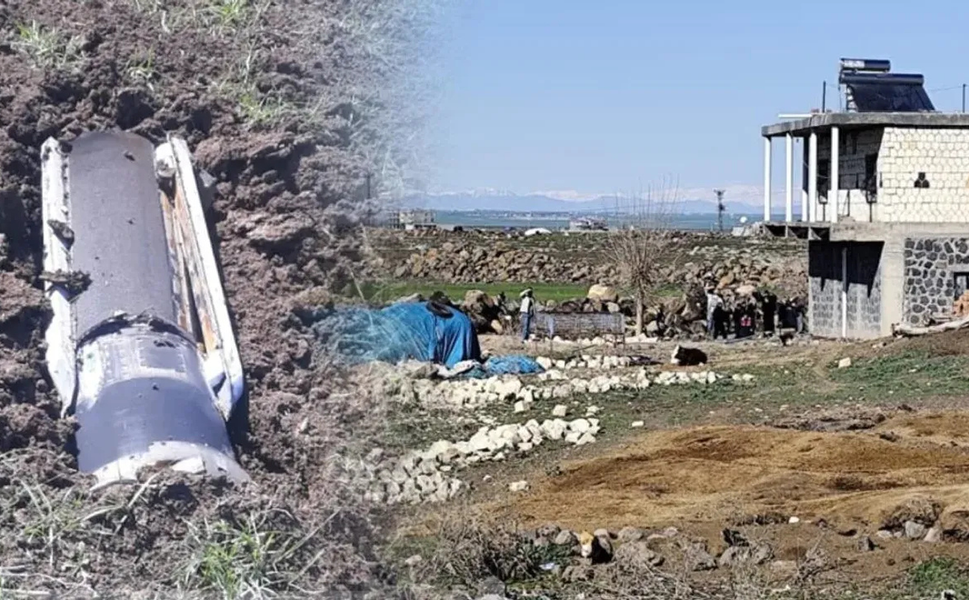 Diyarbakır’da gökyüzünden düşen cisim: Füze parçası mı?