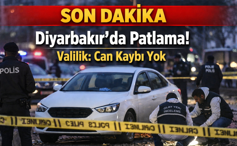Diyarbakır'da polis aracının geçişinde patlama: Can kaybı yok